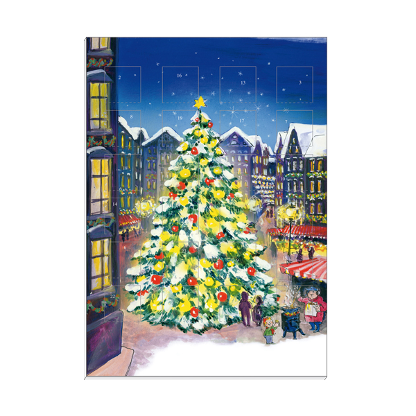 Adventskalender mit Weihnachtsbaum