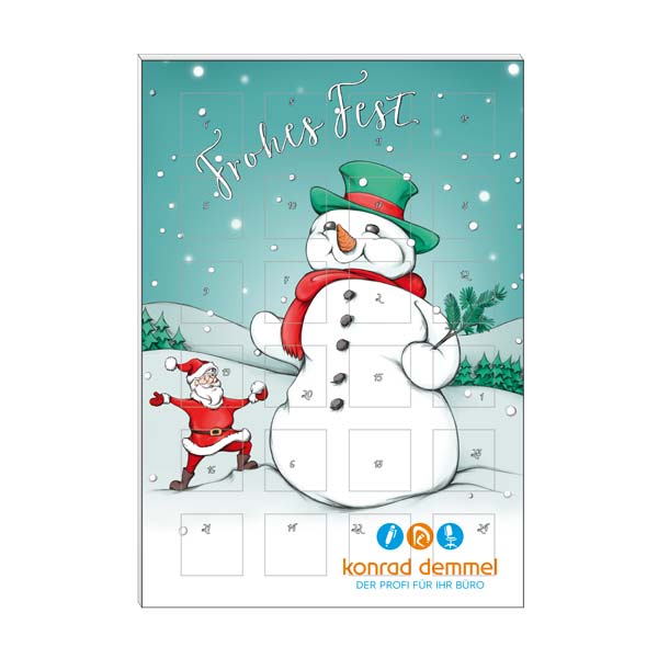 Schoko-Adventskalender Kompakt „Handsome Snowman"